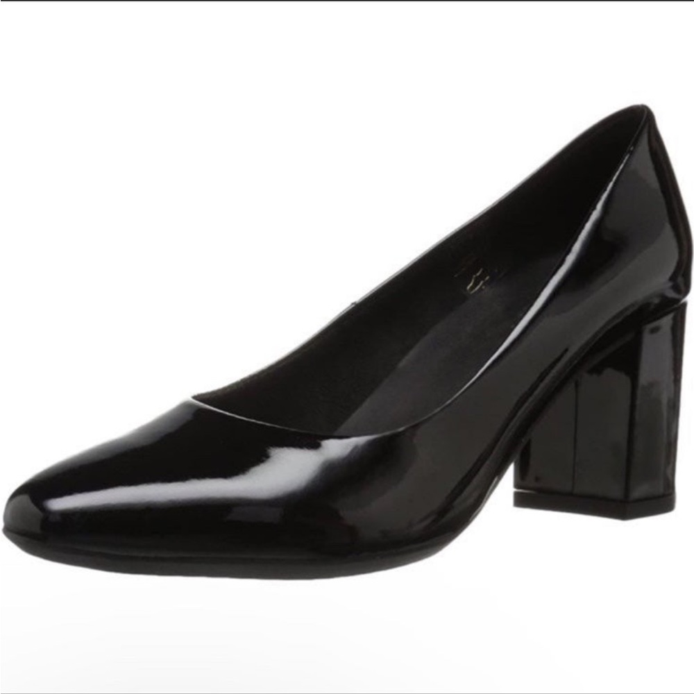 The Flexx Seriously Pump Black Patent Leather Heel 9.5